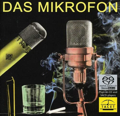 CD cover featuring two vintage microphones, smoke, and a glass.