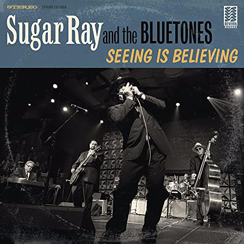 CD cover for Sugar Ray & The Bluetones’ “Seeing Is Believing” album.