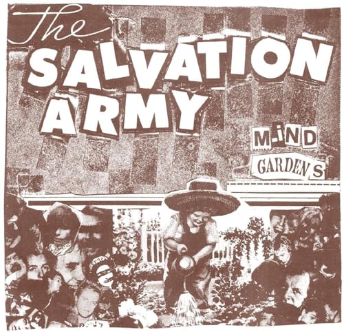 Black and white album cover for The Salvation Army’s “Mind Gardens.”