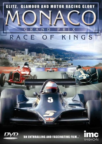 DVD cover for “Monaco Grand Prix Race of Kings” featuring vintage race cars.