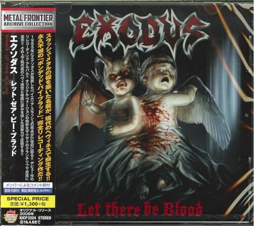CD cover for Exodus’ “Let There Be Blood” with demonic imagery.