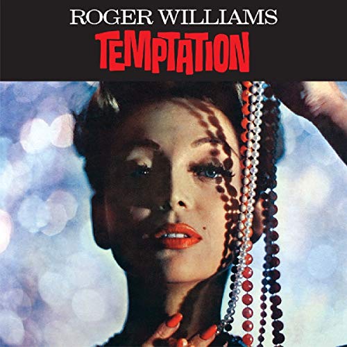 CD cover for Roger Williams’ “Temptation” featuring a woman with jewelry.