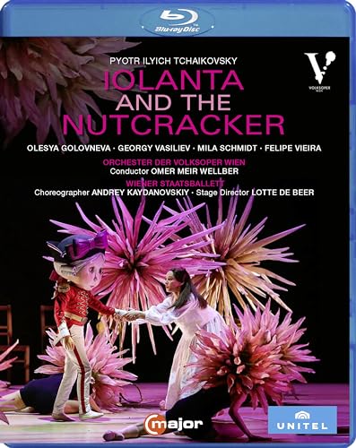 Blu-ray cover for “Iolanta And The Nutcracker” featuring ballet dancers.