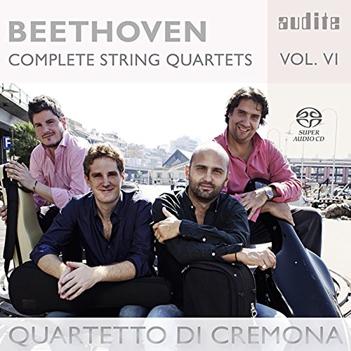 CD cover: Cremona Quartet, Beethoven string quartets, volume six.