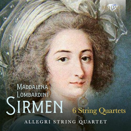 CD cover featuring a portrait of Maddalena Lombardini Sirmen, composer.