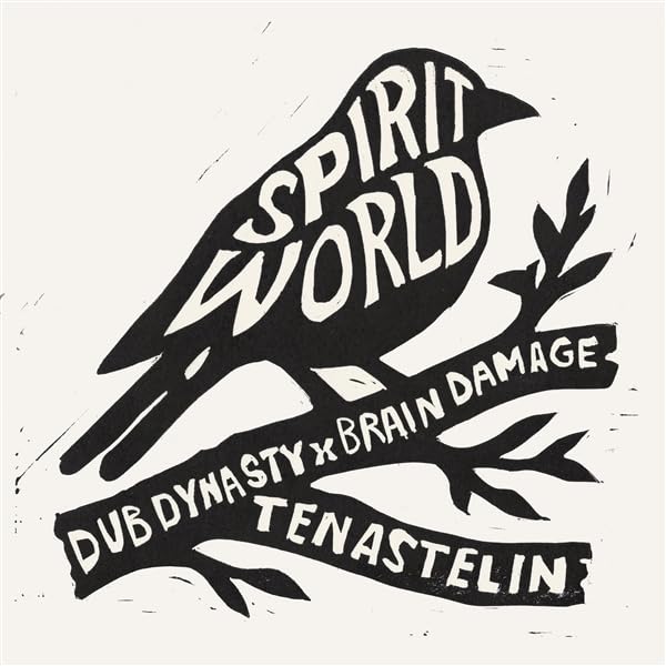 Black and white album cover featuring a raven and text: "Spirit World".