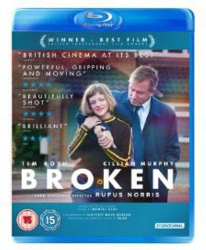 Blu-ray case for the film "Broken" featuring a couple and film reviews.