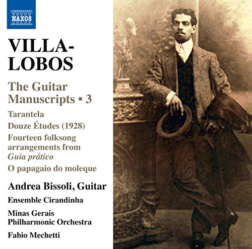 CD cover featuring a vintage portrait of composer Heitor Villa-Lobos.