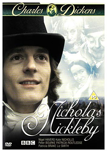 Nicholas Nickleby" DVD cover featuring a man in 19th-century attire.
