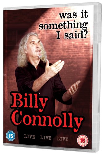 Billy Connolly DVD cover featuring the comedian on stage.