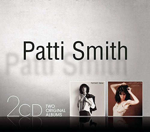 Patti Smith album cover featuring two original album artworks, "Horses" and "Easter".