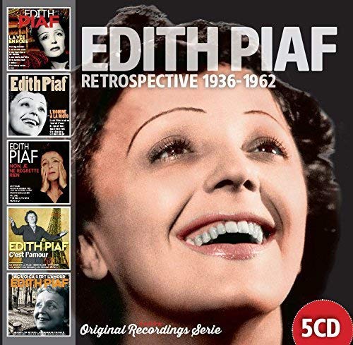 Edith Piaf “Retrospective 1936-1962” 5CD album cover with portrait.