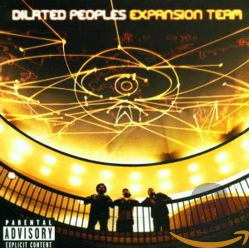 CD cover for Dilated Peoples’ “Expansion Team” with three figures.