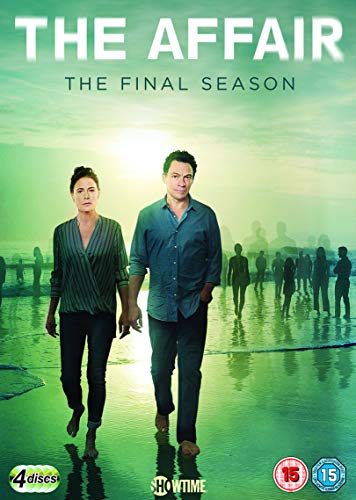 The Affair" Season 5 DVD cover with Ruth Wilson and Dominic West.