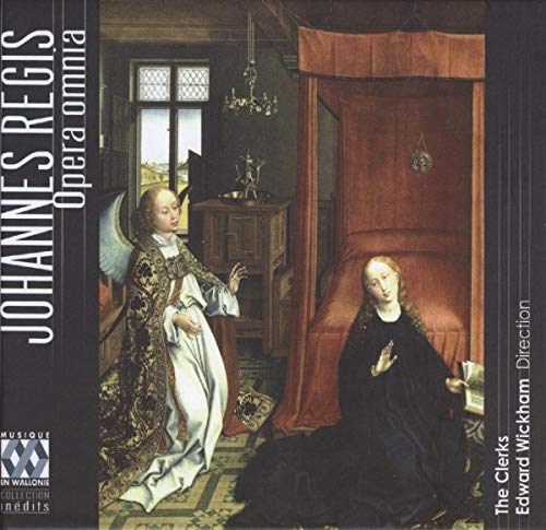CD cover: Renaissance painting of the Annunciation scene with angel and Mary.