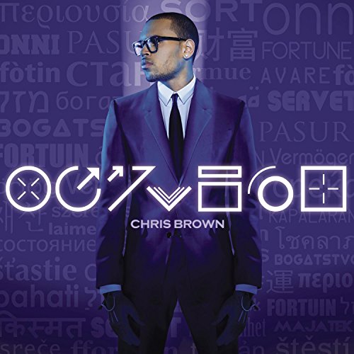 Chris Brown album cover, “Fortune,” featuring the artist in a suit.
