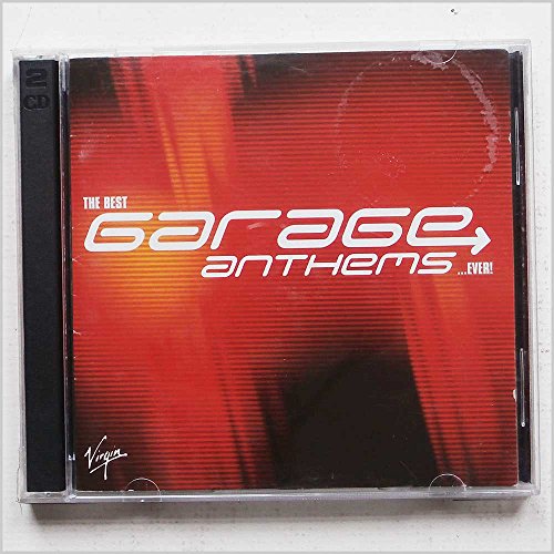 CD case with red and white text reading "Garage Anthems...ever!" and a Virgin logo.