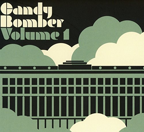CD cover: stylized airplane above a grid-patterned building, green tones.