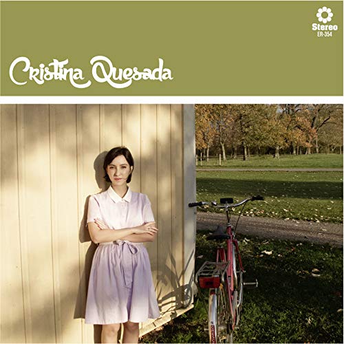 Cristina Quesada album cover featuring a woman with a bicycle.