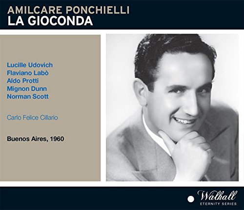 CD cover for "La Gioconda" opera featuring a portrait of a man.