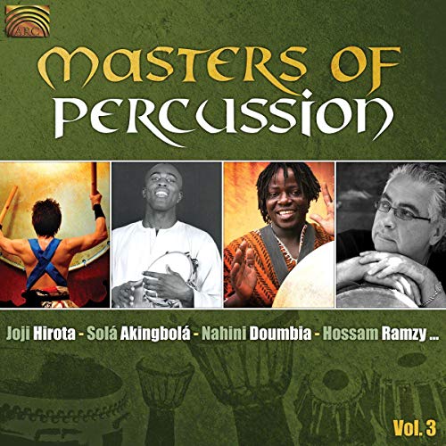 CD cover for "Masters Of Percussion Volume 3" featuring percussionists.