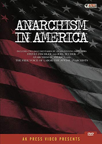 DVD cover featuring the title Anarchism in America over a dark American flag background.