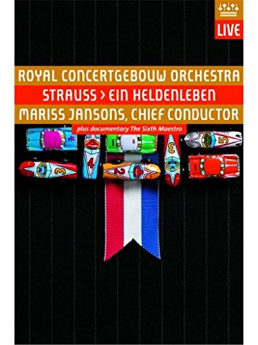 DVD cover for Strauss’ “Ein Heldenleben” featuring toy cars and ribbon.