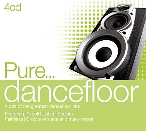 CD cover with a speaker, green background, and “Pure… dancefloor” text.