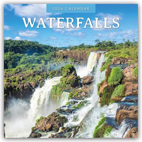 Waterfalls 2026 Square Wall Calendar