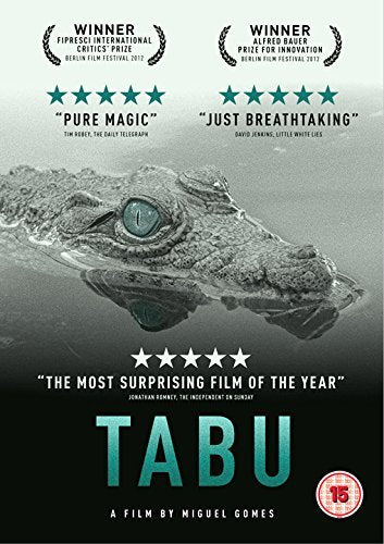 DVD cover for āTabuā featuring a close-up of a crocodileās head.