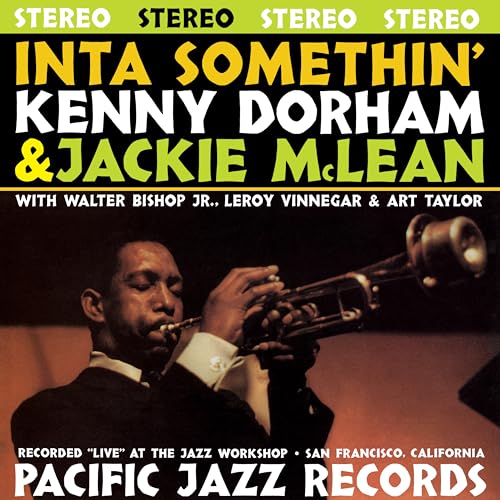 Album cover for "Inta Somethin'" featuring Kenny Dorham playing trumpet.