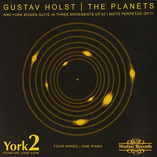 CD cover for Holst’s “The Planets” and Bowen suites, planetary orbits design.