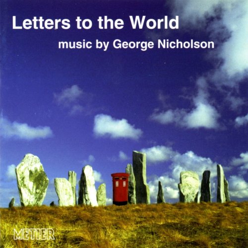 CD cover: standing stones, a red phone booth, and cloudy sky.