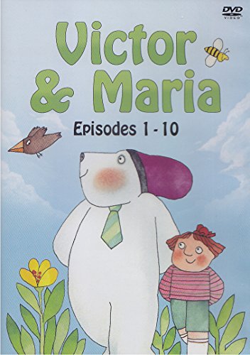 DVD cover for "Victor & Maria" featuring cartoon bear, girl, and bird.