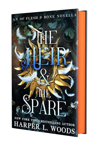 Book cover: "The Heir & The Spare" with gold floral design and dark background.