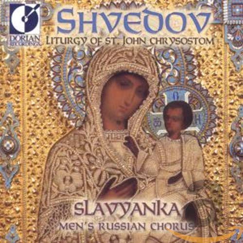 CD cover featuring a gold-toned icon of the Virgin Mary and child.