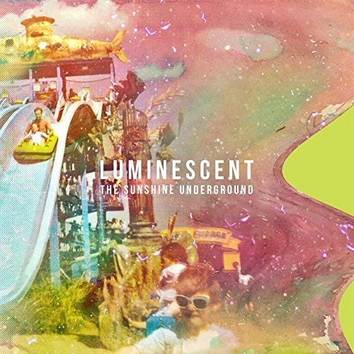 CD cover for āLuminescentā with a colorful, collage-style amusement park scene.