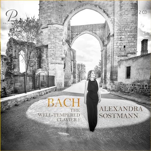 CD cover: Alexandra Sostmann, ruins, and text “Bach: The Well-Tempered Clavier.”