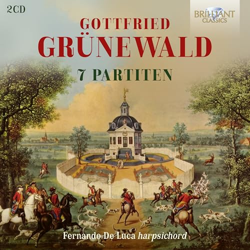 CD cover featuring a landscape painting and the name “Grunewald: 7 Partiten.”