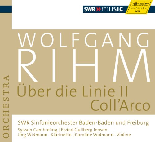 CD cover for Wolfgang Rihm’s “Über die Linie II” by SWR Sinfonieorchester.