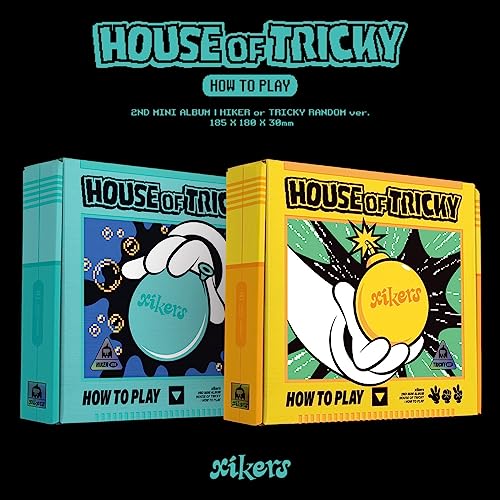 Xikers "House of Tricky" CD album packaging with cartoon hand and bomb imagery.