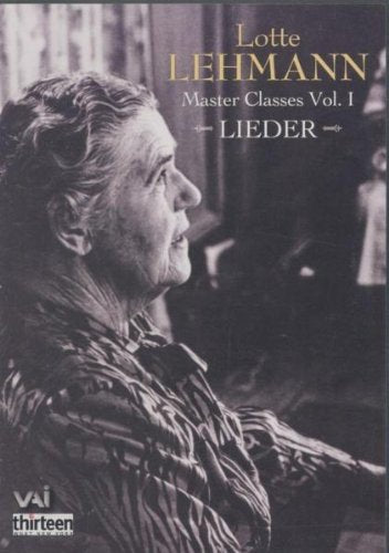 DVD cover featuring Lotte Lehmann, a portrait of an older woman.