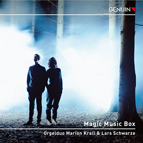 CD cover: Two figures walking into a misty, dark forest scene.
