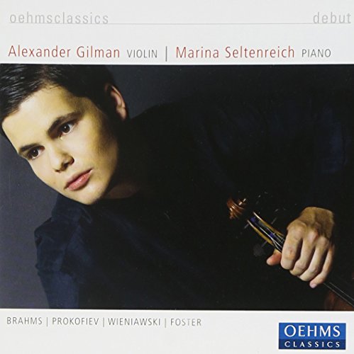 CD cover featuring violinist Alexander Gilman and pianist Marina Seltenreich.