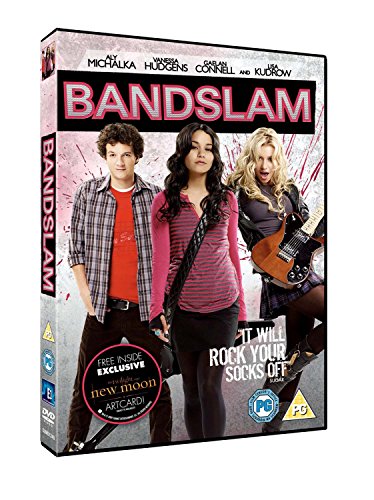 Bandslam" DVD cover featuring three young people with musical instruments.