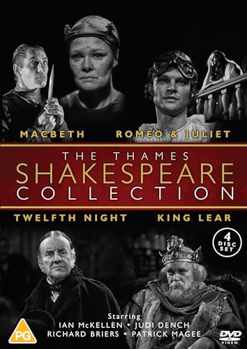 DVD cover for "The Thames Shakespeare Collection" featuring actors' portraits.