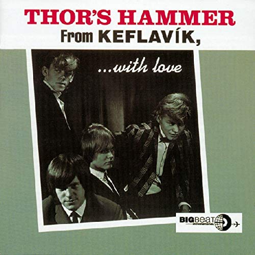 CD cover featuring a black and white photo of four young men in suits.