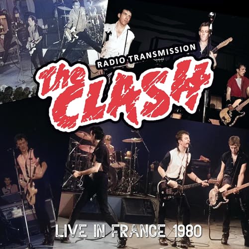 The Clash live album cover featuring band members performing on stage.