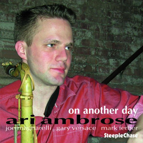 CD cover featuring a young man with a clarinet, red jacket, and brick background.