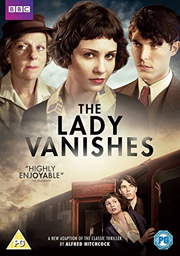 DVD cover for "The Lady Vanishes" featuring three characters in period clothing.